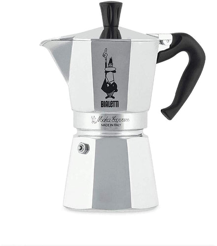 Cafetera Italiana Bialetti Océana Moka Express de 4 y 6 tazas - Café Central