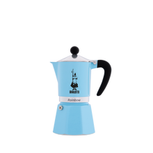 Cafetera Italiana Bialetti Rainbow de 3 y 6 tazas - Café Central