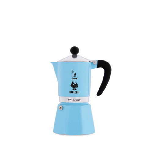 Cafetera Italiana Bialetti Rainbow de 3 y 6 tazas - Café Central
