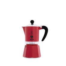 Cafetera Italiana Bialetti Rainbow de 3 y 6 tazas - Café Central