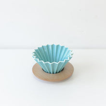 Origami Dripper original en Turquesa. Para café de filtro